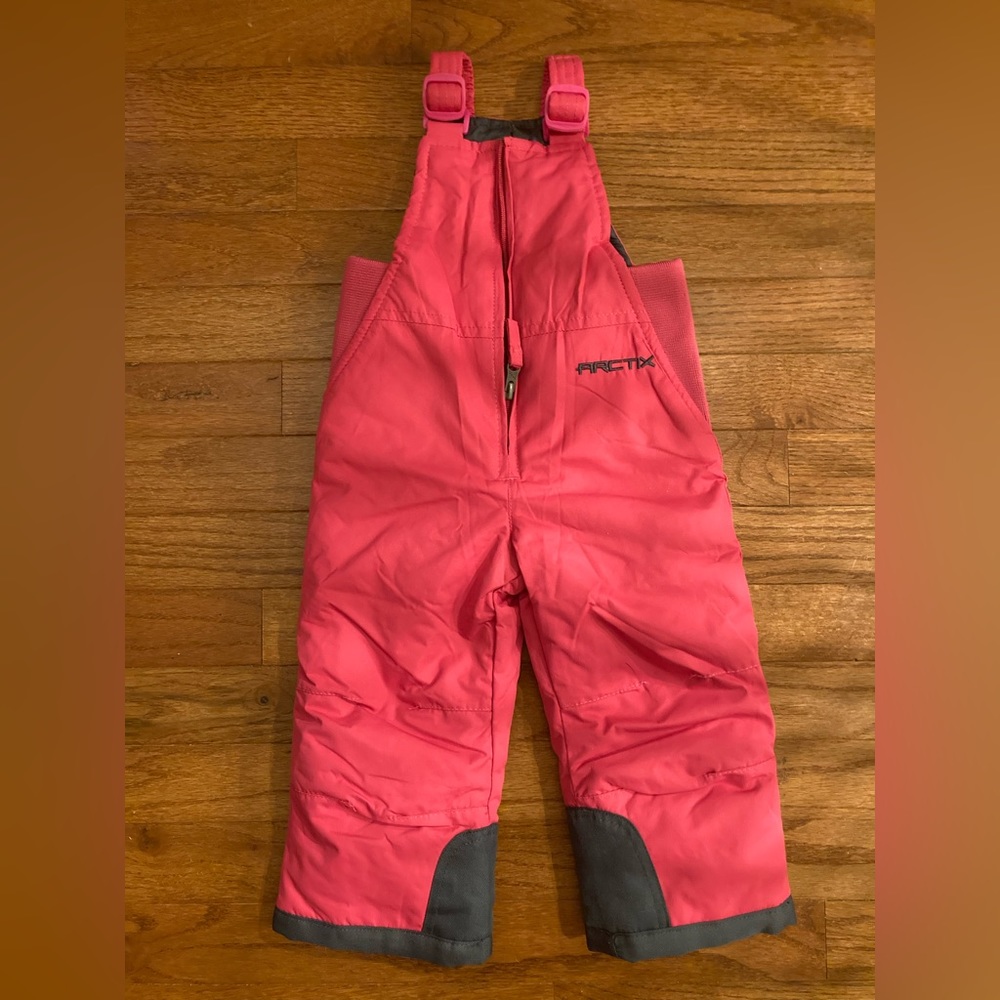 Arctix Infant/Toddler Chest High Insulated Snow Bib Overalls - 18M girls - pink